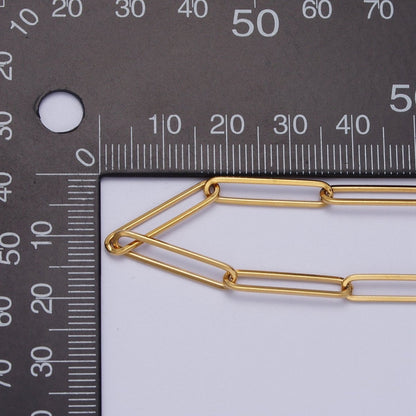 24K Gold Filled 20mm x 4.5mm Paperclip Link Gold, Silver Minimalist Unfinished Chain | ROLL-925 ROLL-926 Clearance Pricing