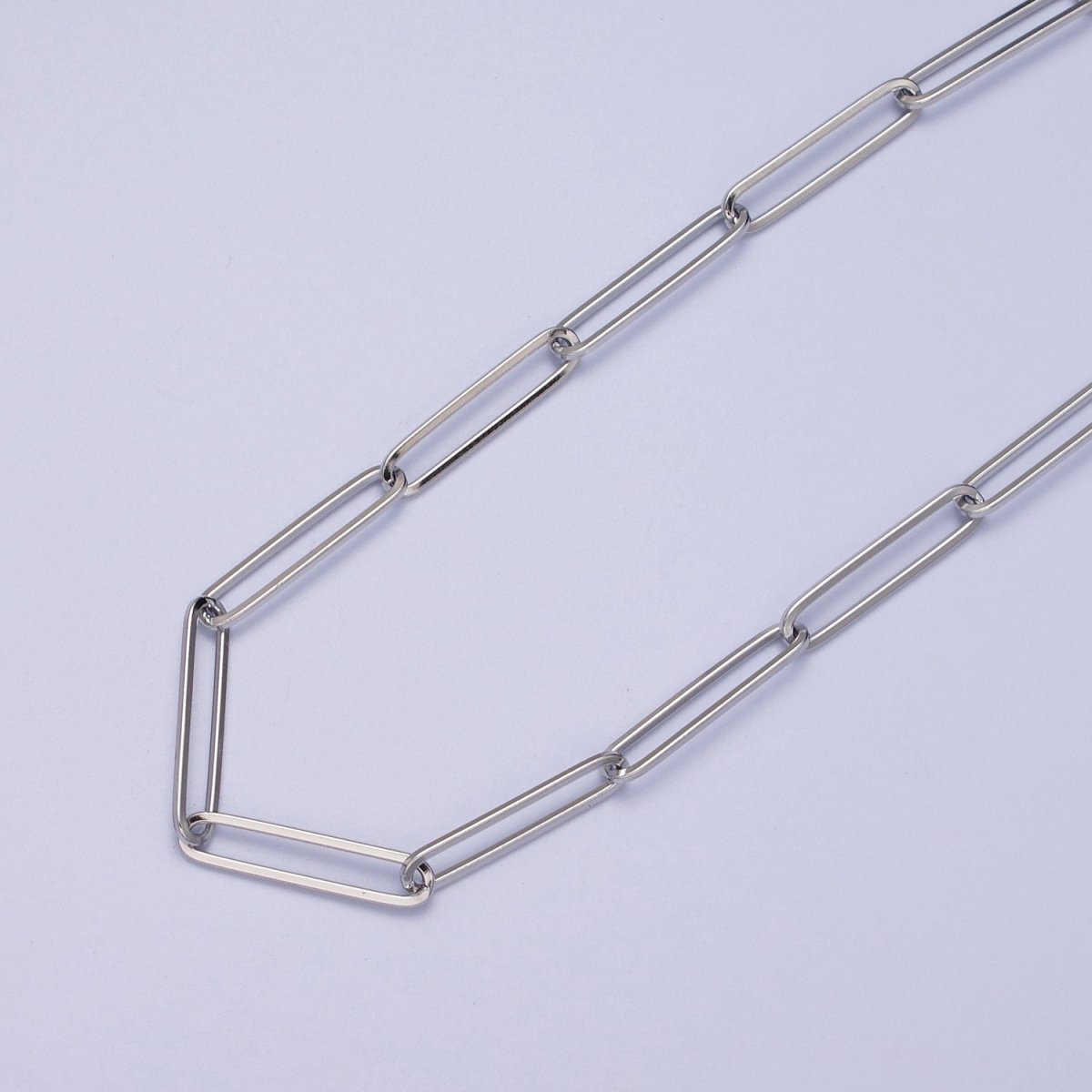24K Gold Filled 20mm x 4.5mm Paperclip Link Gold, Silver Minimalist Unfinished Chain | ROLL-925 ROLL-926 Clearance Pricing