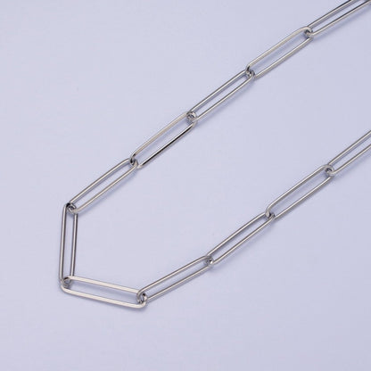 24K Gold Filled 20mm x 4.5mm Paperclip Link Gold, Silver Minimalist Unfinished Chain | ROLL-925 ROLL-926 Clearance Pricing