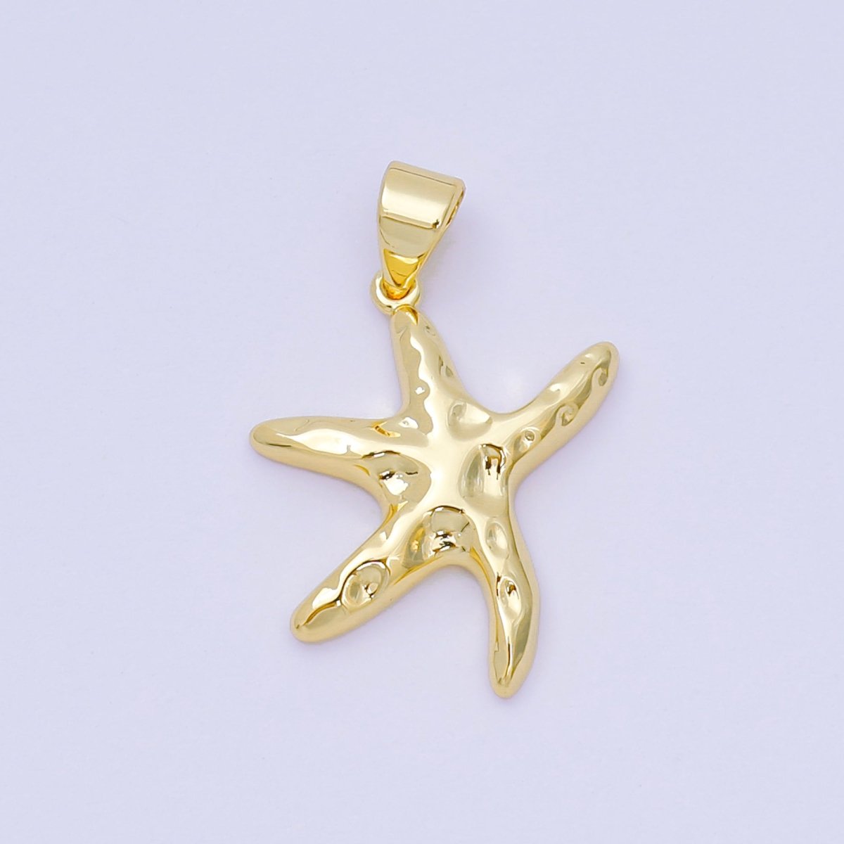 24K Gold Filled 21mm Jumping Sea Starfish Animal Charm | AA-1599