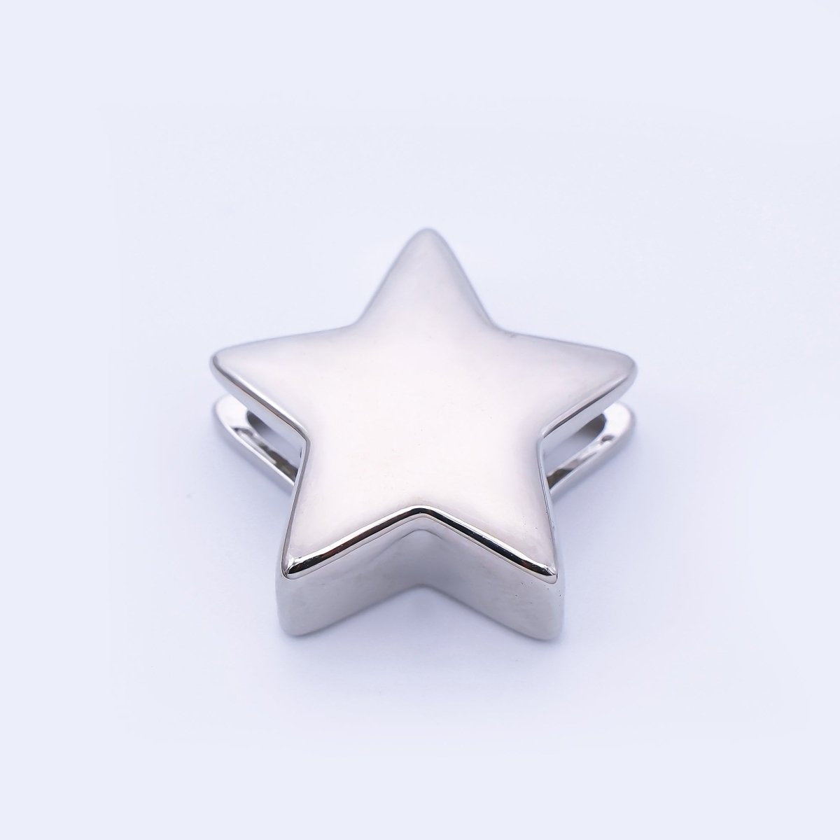 24K Gold Filled 22mm Celestial Star Minimalist Spacer Bead in Gold &amp; Silver | B860
