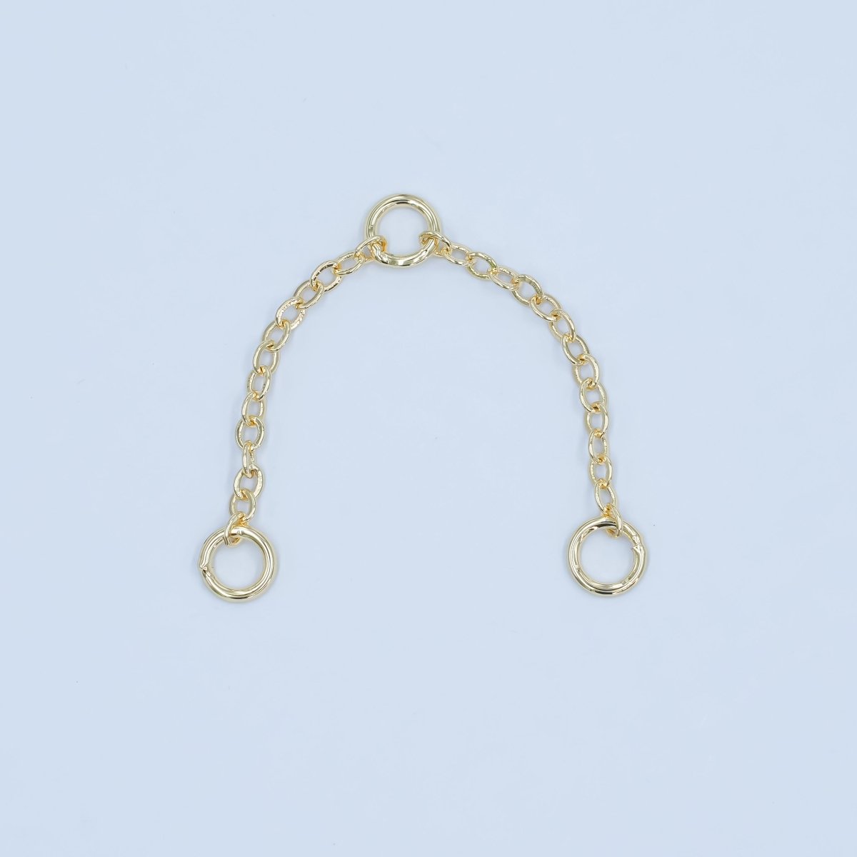 24K Gold Filled 2.3 Inch Triple Round Chain Extender | Z1118