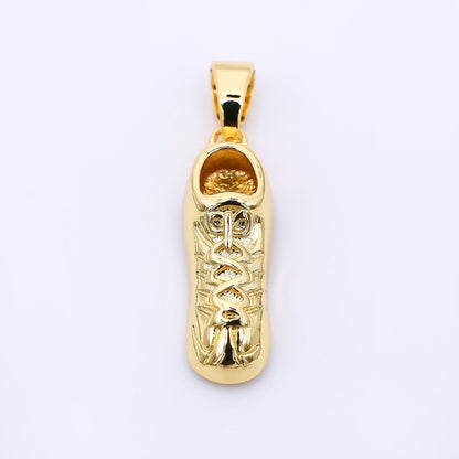 24K Gold Filled 23mm Sport Shoe Sneaker Charm | AH-467