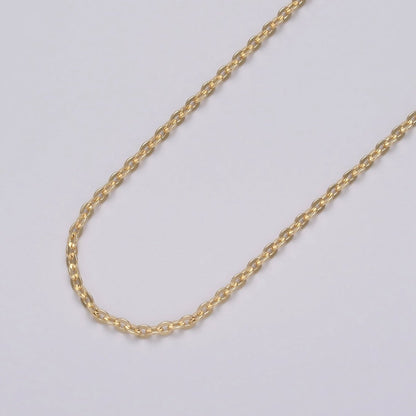 24K Gold Filled 2.5mm Dainty Cable Rolo Unfinished Chain by Yard in Gold &amp; Silver | ROLL-1065, ROLL-1096 Clearance Pricing