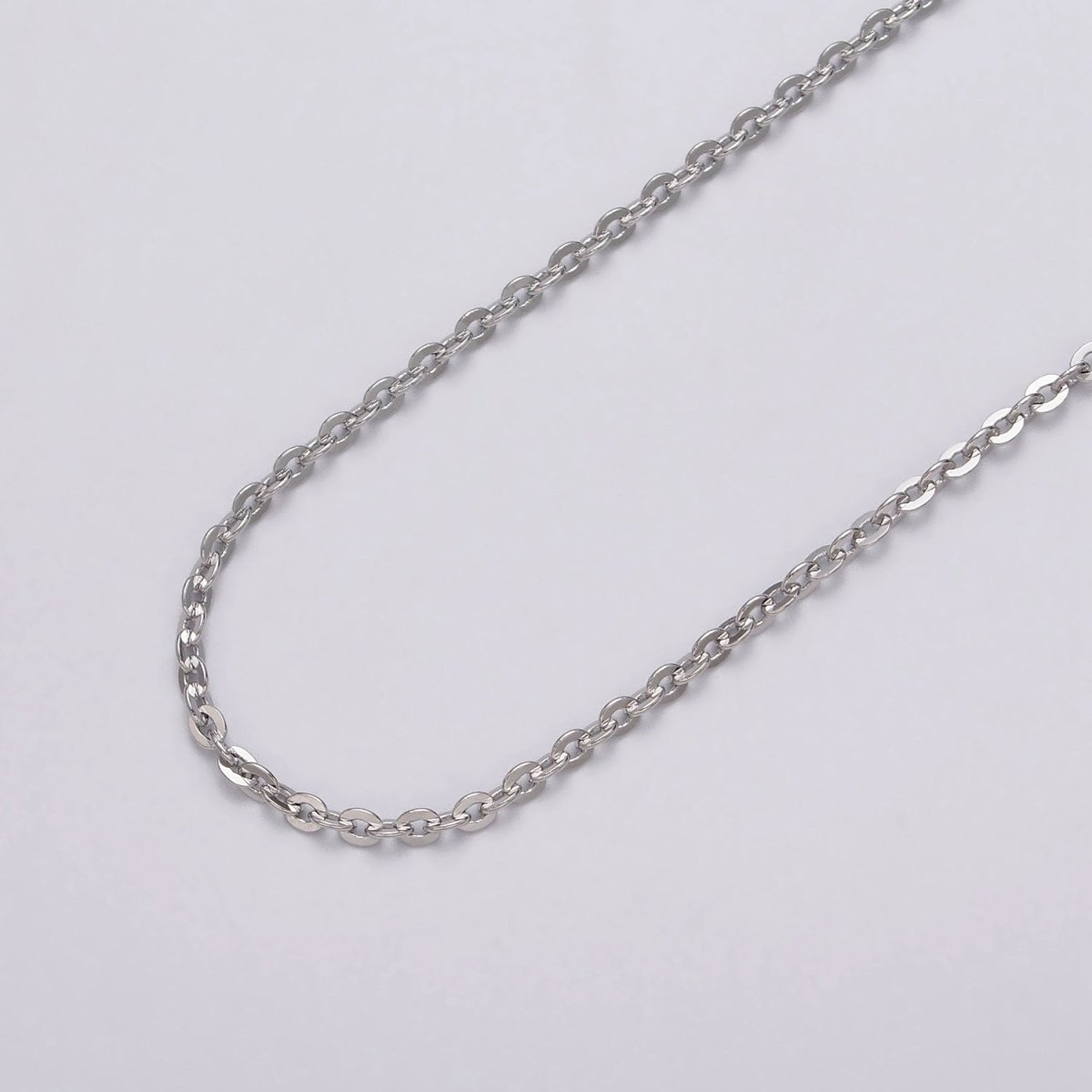 24K Gold Filled 2.5mm Dainty Cable Rolo Unfinished Chain by Yard in Gold &amp; Silver | ROLL-1065, ROLL-1096 Clearance Pricing