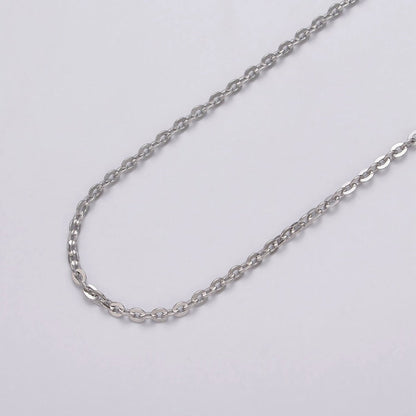24K Gold Filled 2.5mm Dainty Cable Rolo Unfinished Chain by Yard in Gold &amp; Silver | ROLL-1065, ROLL-1096 Clearance Pricing