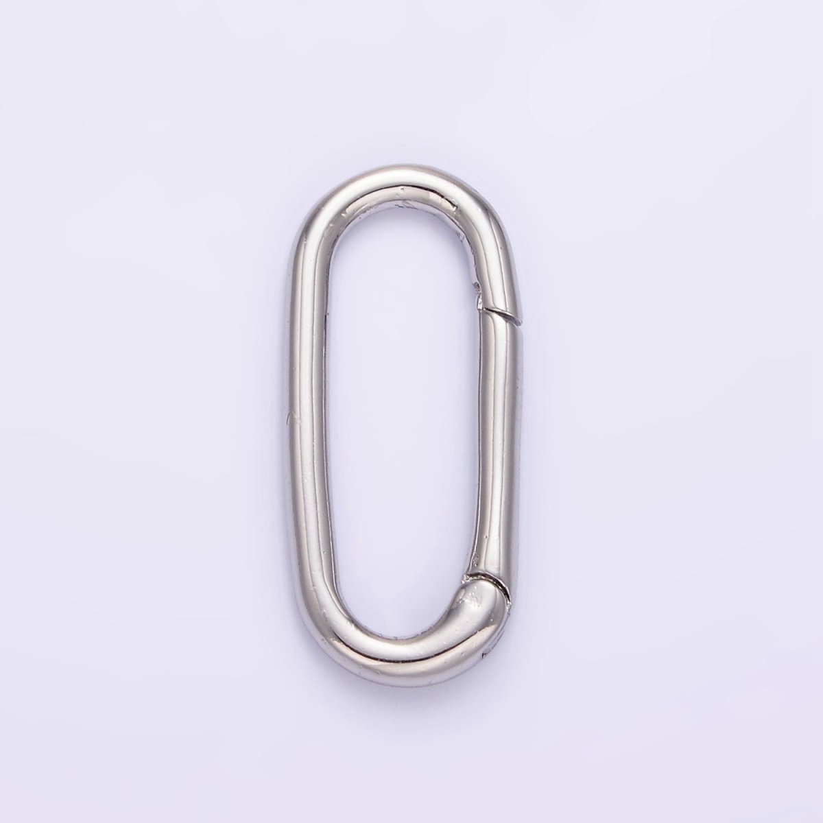 24K Gold Filled 25mm Minimalist Oblong Push Hinge Gate Findings in Gold &amp; Silver | Z802