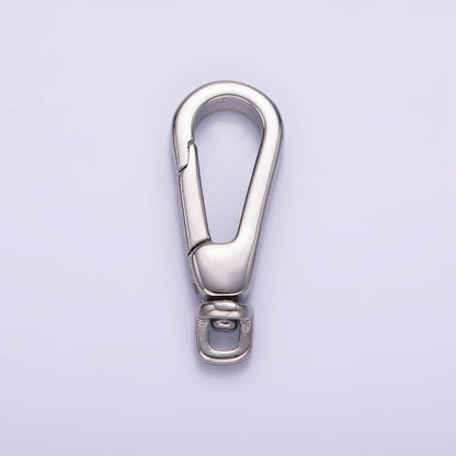 24K Gold Filled 25mm Push Lobster Clasps Spring Gate Swivel Hook Findings in Gold &amp; Silver | Z797