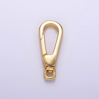 24K Gold Filled 25mm Push Lobster Clasps Spring Gate Swivel Hook Findings in Gold &amp; Silver | Z797