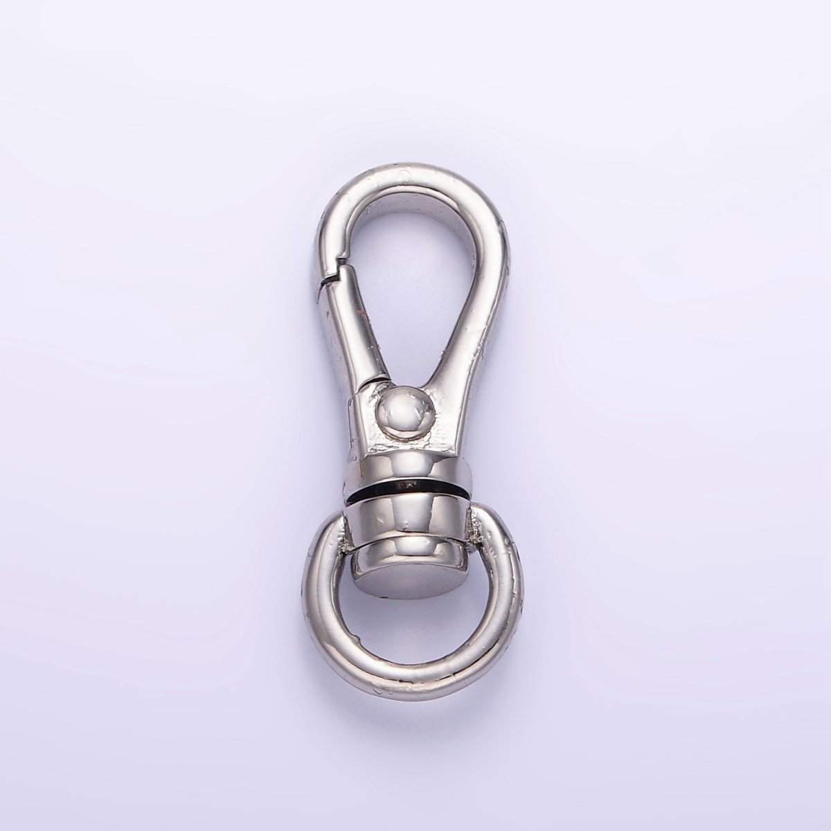 24K Gold Filled 25mm Push Spring Gate Swivel Hook Closure Findings in Gold &amp; Silver | Z799
