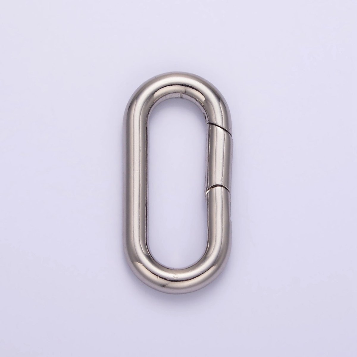 24K Gold Filled 27mm Oblong Push Spring Gate Ring Closure in Silver &amp; Gold | L080