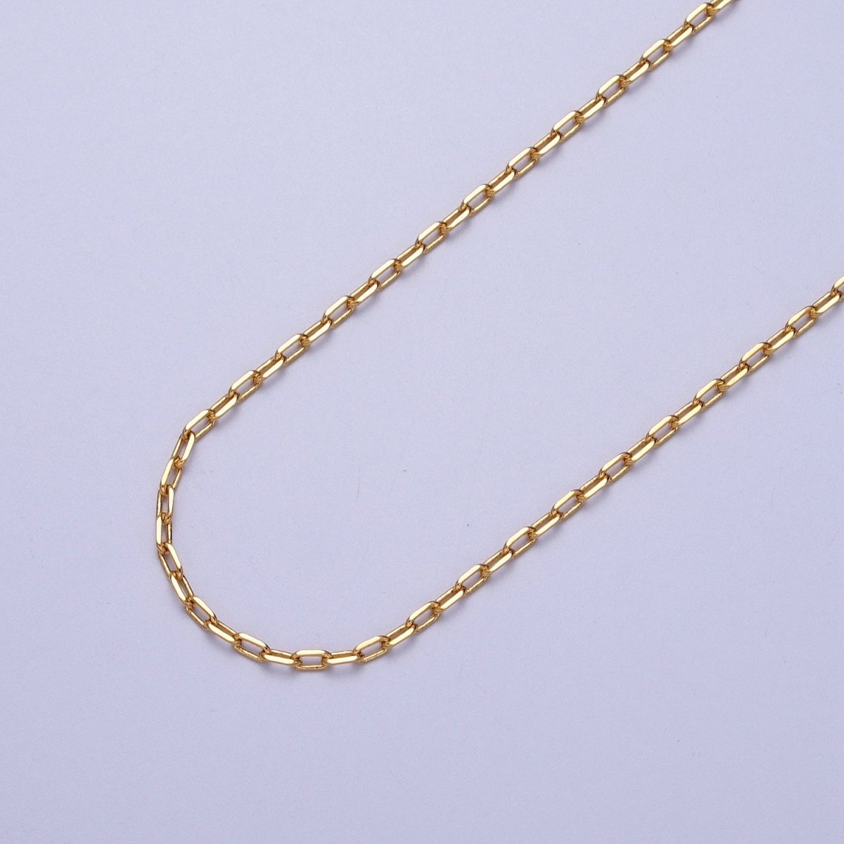 24K Gold Filled 2mm Cable Unfinished Chain in Gold &amp; Silver | ROLL-899, ROLL-900 Clearance Pricing