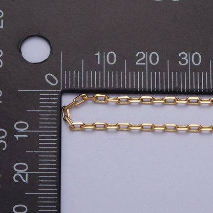 24K Gold Filled 2mm Cable Unfinished Chain in Gold &amp; Silver | ROLL-899, ROLL-900 Clearance Pricing