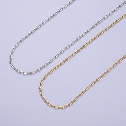 24K Gold Filled 2mm Cable Unfinished Chain in Gold &amp; Silver | ROLL-899, ROLL-900 Clearance Pricing