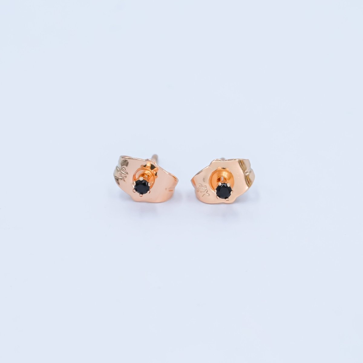 24K Gold Filled 2mm Round CZ Mini Stud Earrings in Gold &amp; Silver | AB992 - AB1000