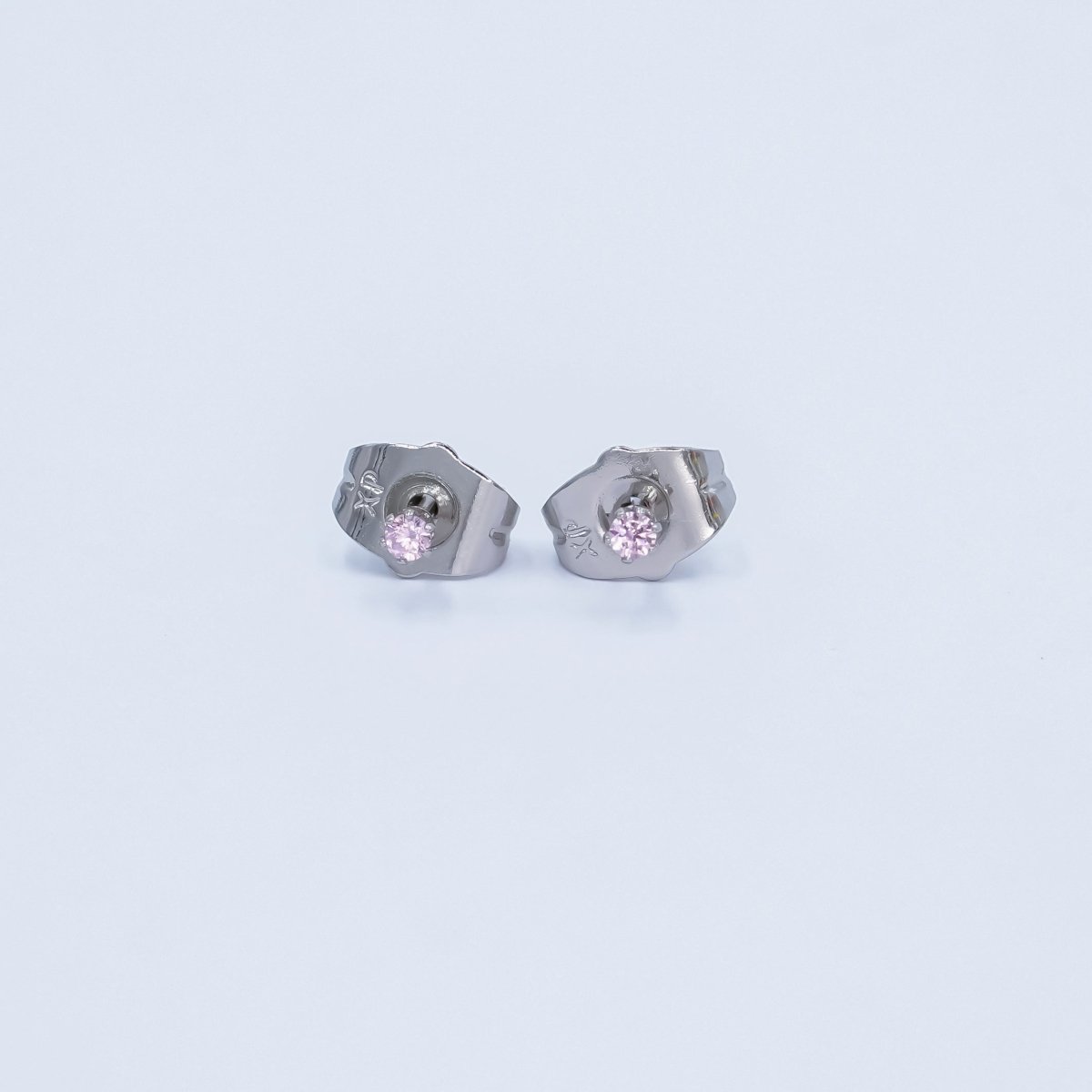 24K Gold Filled 2mm Round CZ Mini Stud Earrings in Gold &amp; Silver | AB992 - AB1000