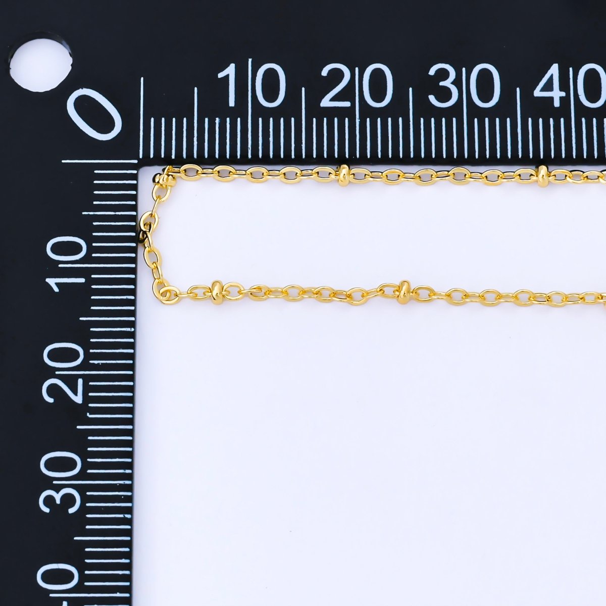 24K Gold Filled 2mm Satellite Minimalist Unfinished Chain by Yard | Roll-2000