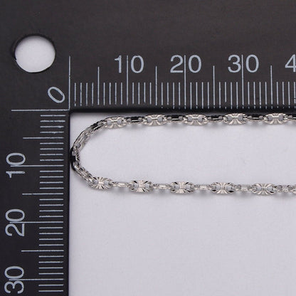 24K Gold Filled 2mm Sunburst Anchor Mariner Unfinished Dainty Unique Chain | ROLL-1044, ROLL-1113 Clearance Pricing