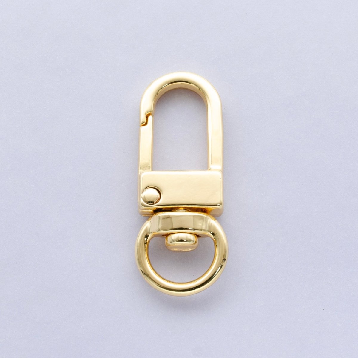 24K Gold Filled 33mm Minimalist Push Gate Swivel Closure Finding | Z1109