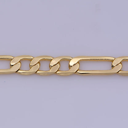 24K Gold Filled 3.5mm Figaro 18 Inch Layering Chain Necklace | WA-369 Clearance Pricing