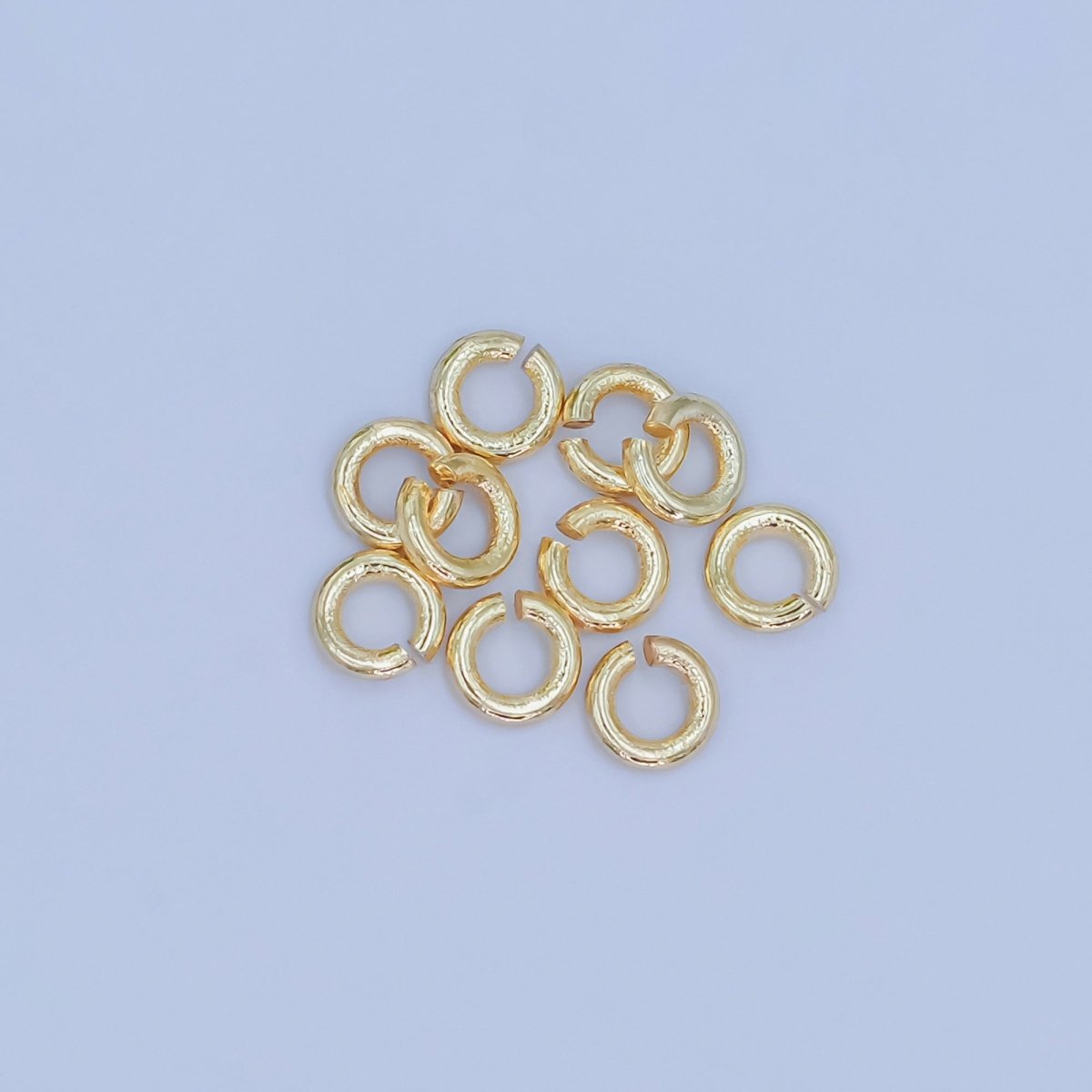 24K Gold Filled 3.5mm x 0.8mm Minimalist Jump Ring Finding Set in Gold &amp; Silver | SP-1615