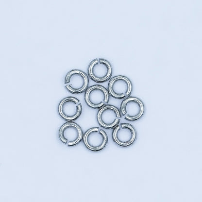 24K Gold Filled 3.5mm x 0.8mm Minimalist Jump Ring Finding Set in Gold &amp; Silver | SP-1615