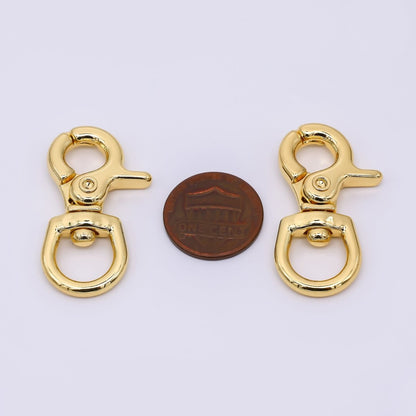 24K Gold Filled 36mm Swivel Base Lobster Clasp Closure Findings | Z-1305