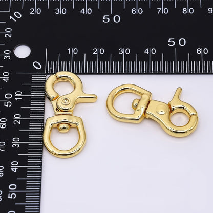 24K Gold Filled 36mm Swivel Base Lobster Clasp Closure Findings | Z-1305
