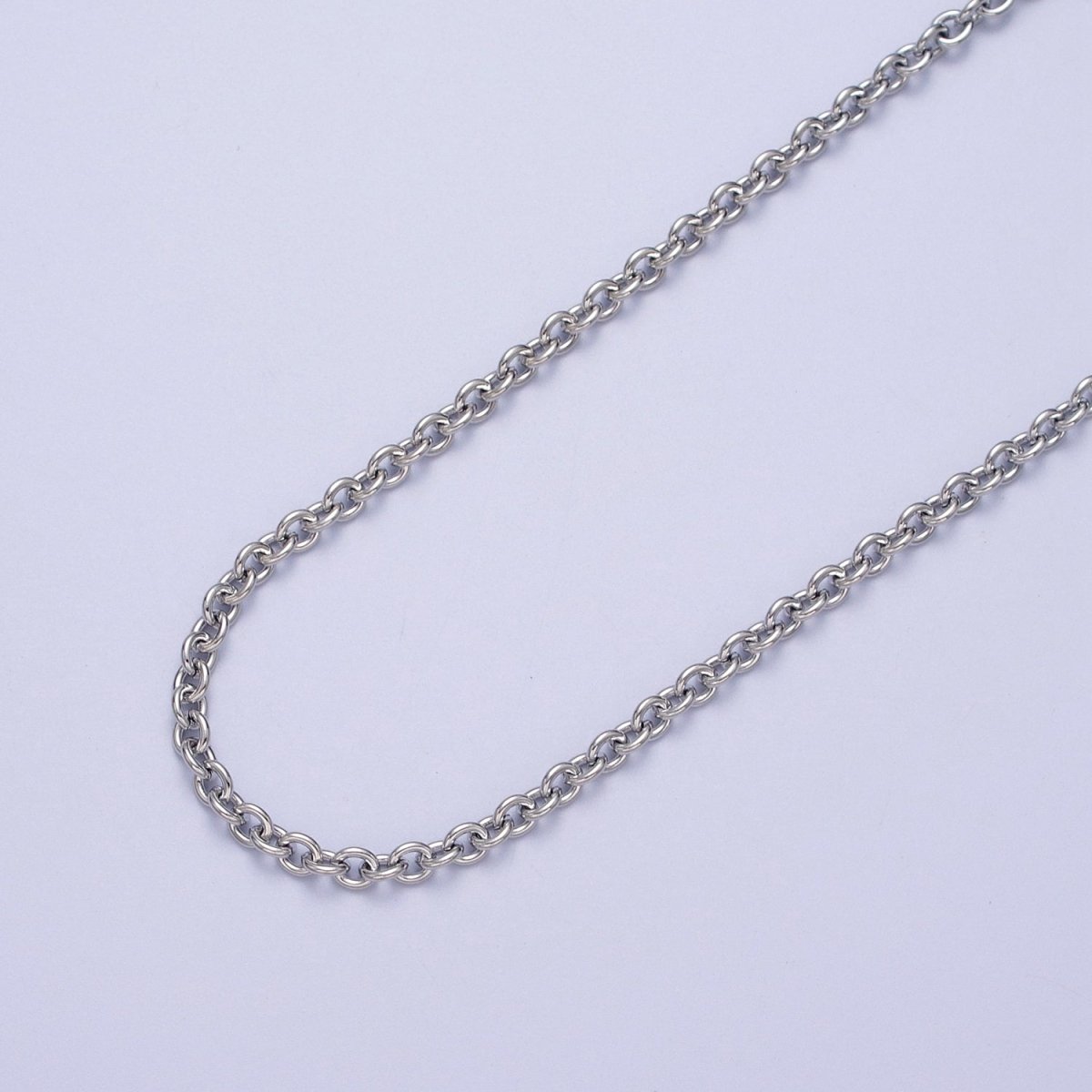 24K Gold Filled 3mm Mini Rolo Unfinished Chain in Gold &amp; Silver | ROLL-907, ROLL-908 Clearance Pricing