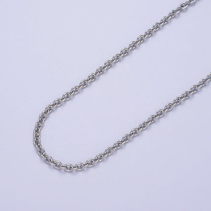 24K Gold Filled 3mm Mini Rolo Unfinished Chain in Gold &amp; Silver | ROLL-907, ROLL-908 Clearance Pricing