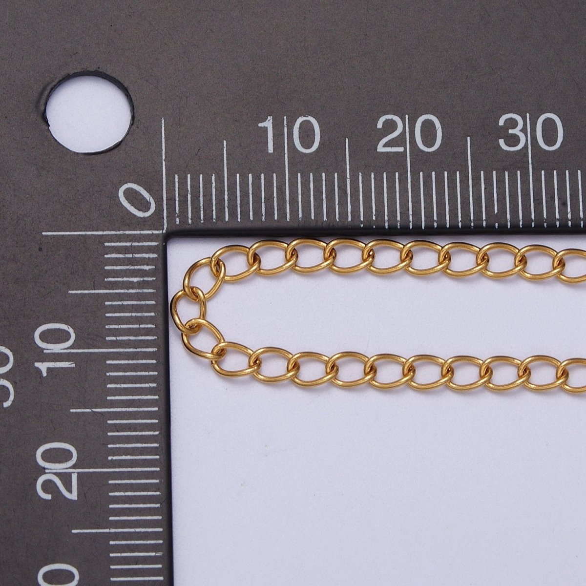 24K Gold Filled 3mm Thin Cable Gold, Silver Unfinished Extender Chain | ROLL-939 ROLL-940 Clearance Pricing