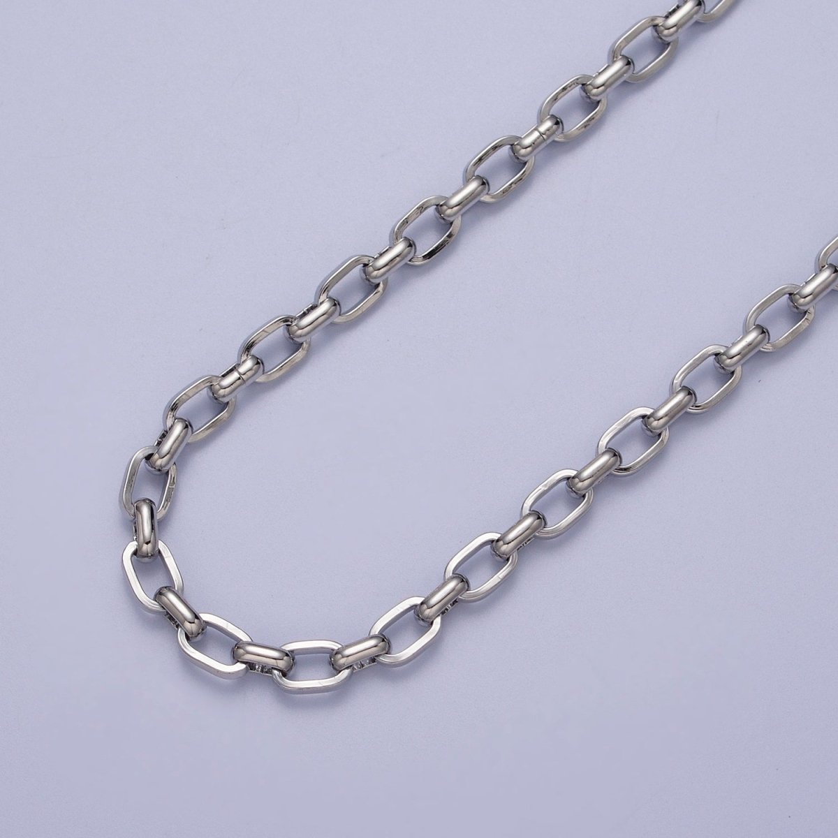 24K Gold Filled 4.4mm Unfinished Cable Chain in Gold &amp; Silver | ROLL-1002 ROLL-1003 Clearance Pricing