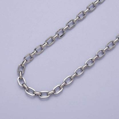 24K Gold Filled 4.4mm Unfinished Cable Chain in Gold &amp; Silver | ROLL-1002 ROLL-1003 Clearance Pricing