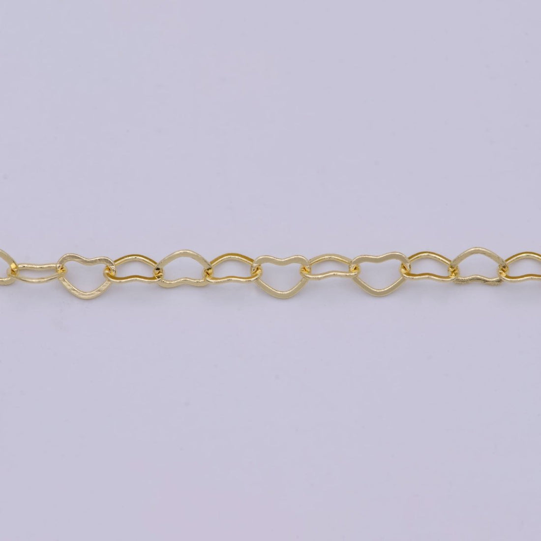 OS 24K Gold Filled 4.4X3.5mm Heart Designed Chain, Unfinished Chain For Necklace Bracelet Anklet Component | ROLL-130 ROLL-574