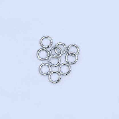 24K Gold Filled 4.5mm x 0.8mm ( 20 gauge ) Minimalist Jump Ring Finding Set in Gold &amp; Silver | SP-1619