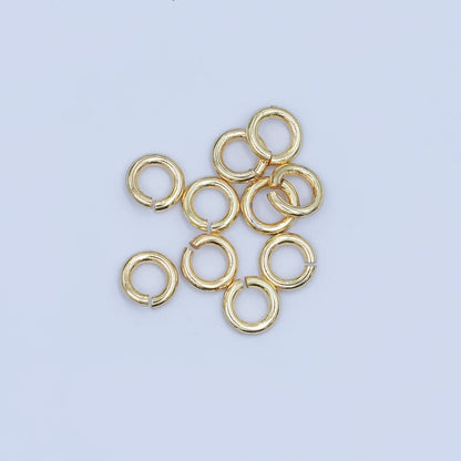 24K Gold Filled 4.5mm x 0.9mm ( 19 gauge ) Minimalist Jump Ring Finding Set in Gold &amp; Silver | SP-1620
