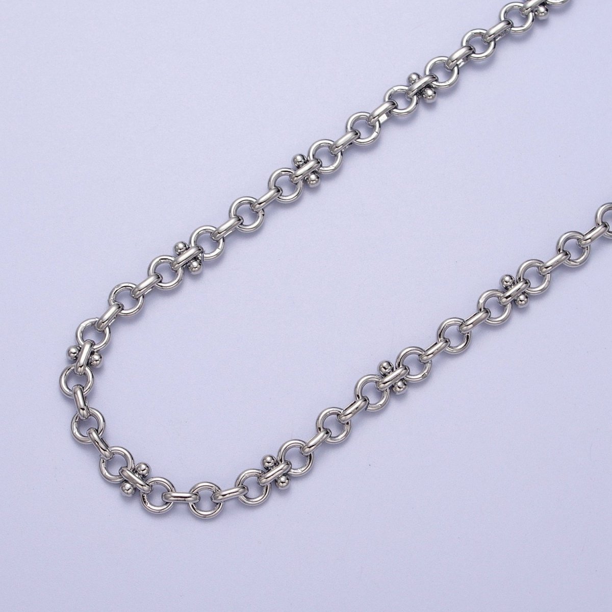 24K Gold Filled 4.8mm Double Rolo Designed Statement Unfinished Chain in Gold &amp; Silver | ROLL-895, ROLL-896 Clearance Pricing