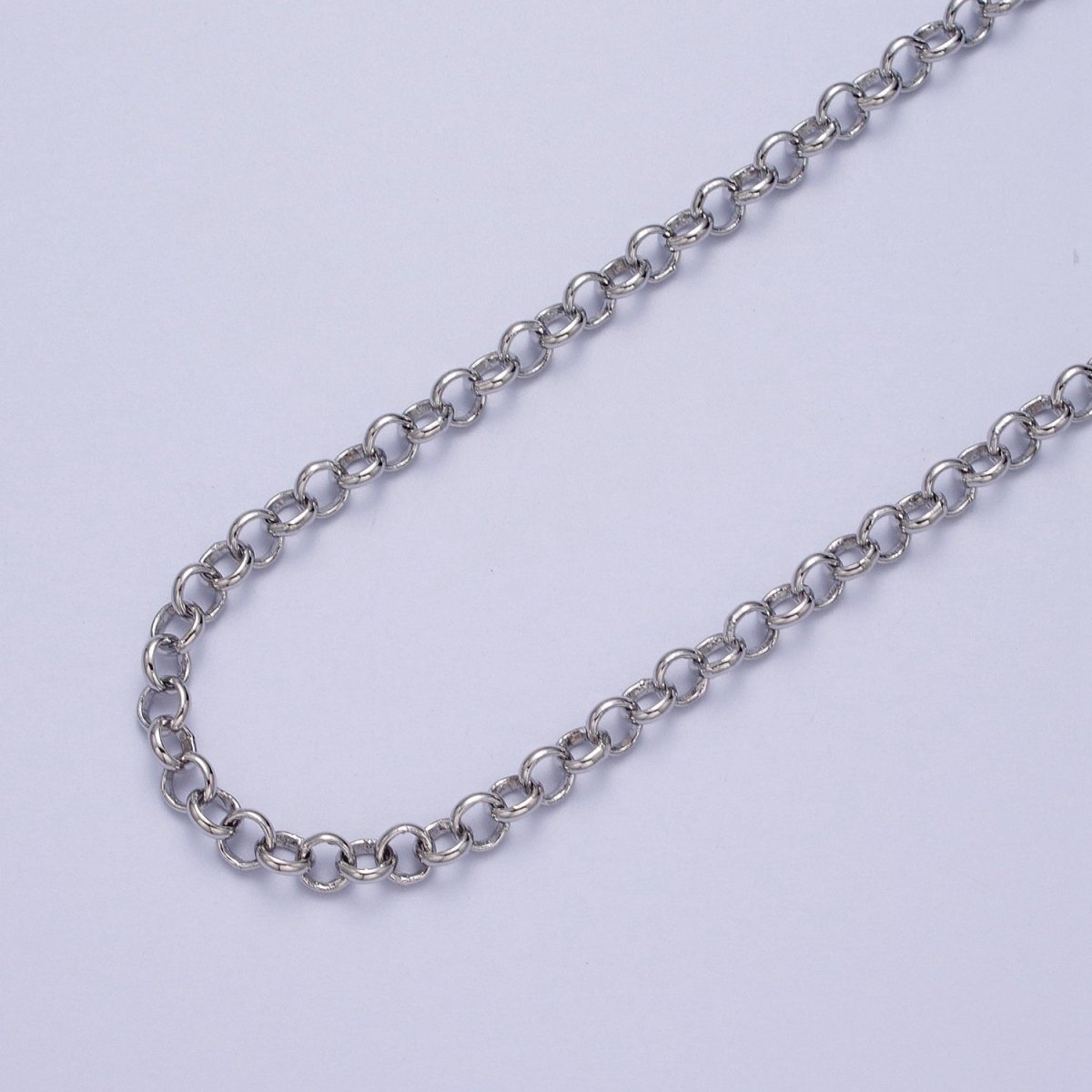 24K Gold Filled 4.8mm Round Rolo Unfinished Chain in Gold &amp; Silver | ROLL-883, ROLL-884 Clearance Pricing