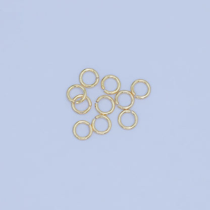 24K Gold Filled 4mm x 0.6mm ( 24 gauge ) Minimalist Jump Ring Finding Set in Gold &amp; Silver | SP-1617
