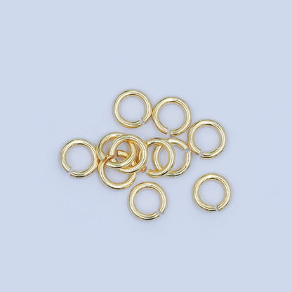 24K Gold Filled 4mm x 0.7mm Minimalist Jump Ring Set in Gold &amp; Silver | SP-1618