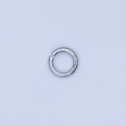24K Gold Filled 4mm x 0.7mm Minimalist Jump Ring Set in Gold &amp; Silver | SP-1618