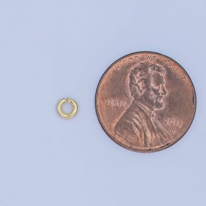 24K Gold Filled 4mm x 1mm Minimalist Jump Ring Set | SP-1623