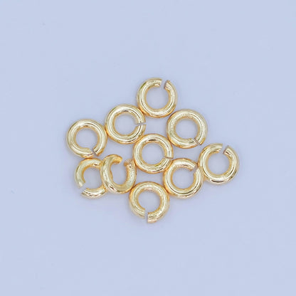 24K Gold Filled 4mm x 1mm Minimalist Jump Ring Set | SP-1623