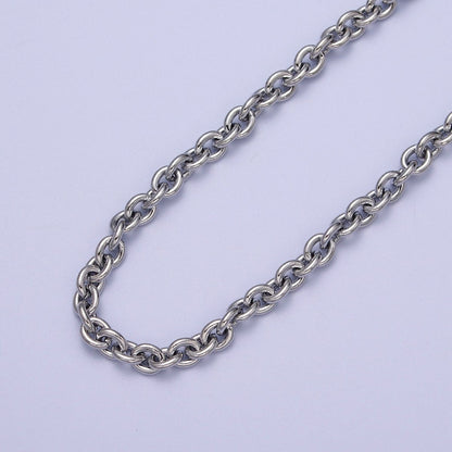 24K Gold Filled 5.2mm Cable Unfinished Statement Chain in Gold &amp; Silver | ROLL-964, ROLL-965 Clearance Pricing
