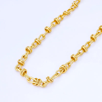 24K Gold Filled 5.5mm Figure 8 Infinity Unfinished Chain by Yard | Roll-1742