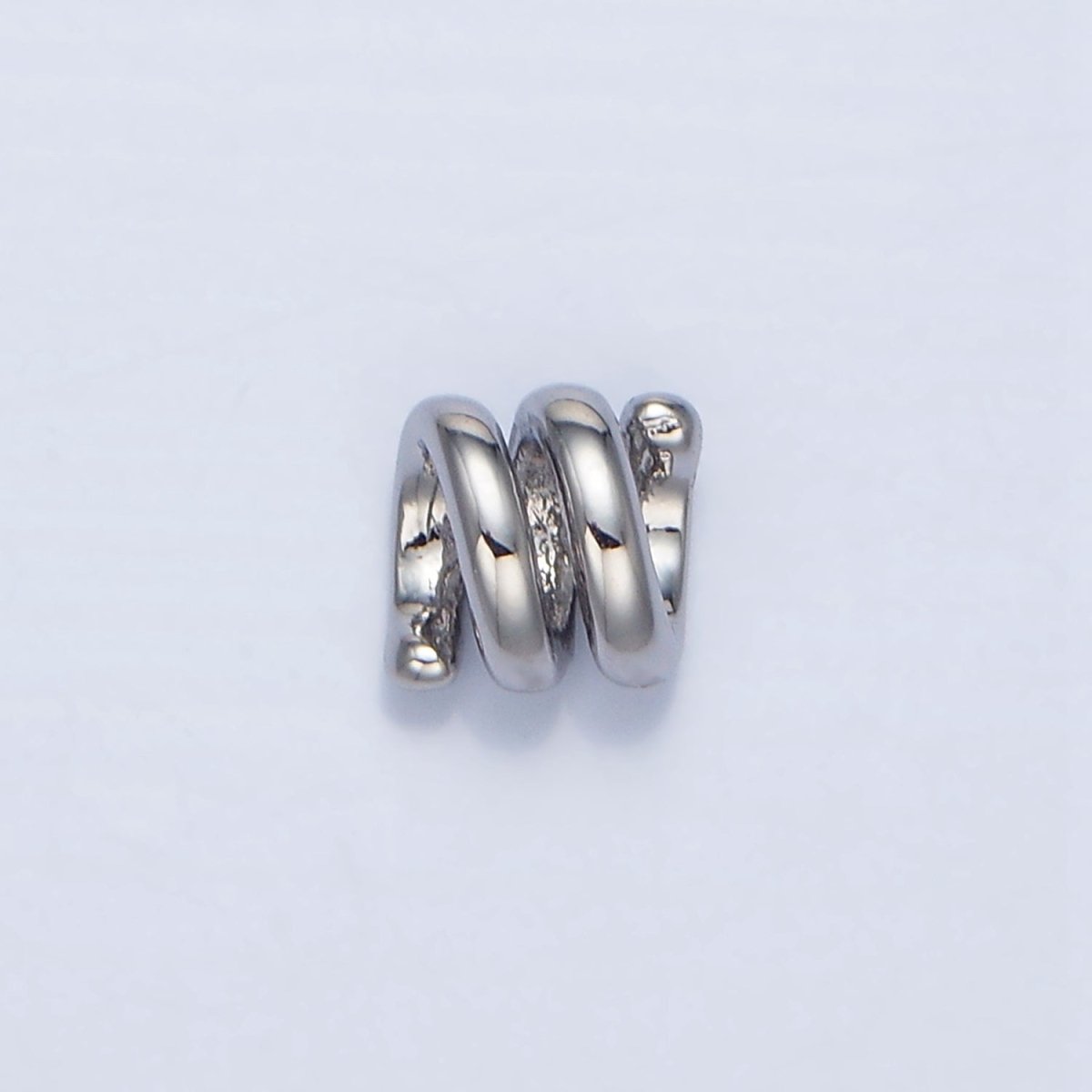 24K Gold Filled 5.6mm Twisted Coil Rope Bead in Gold &amp; Silver | B911