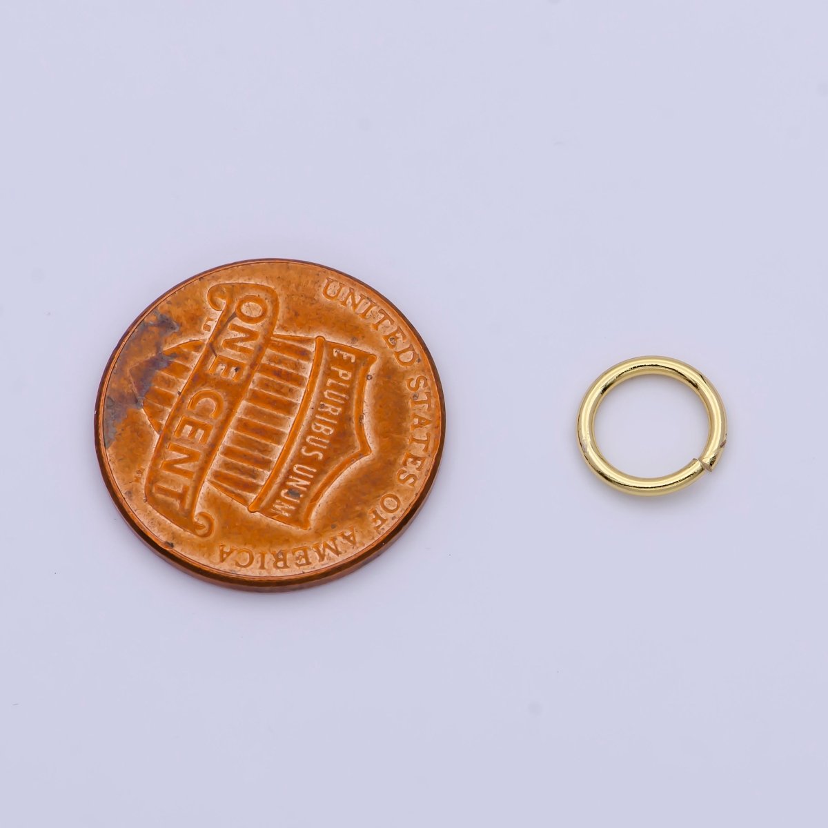 24K Gold Filled 5mm, 6mm, 7mm, 8mm (18 Gauge) Jump Ring Jewelry Making Supply | SP-1560 ~ SP1563-15