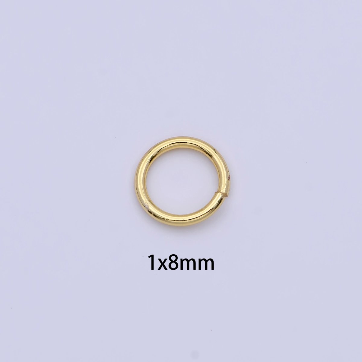 24K Gold Filled 5mm, 6mm, 7mm, 8mm (18 Gauge) Jump Ring Jewelry Making Supply | SP-1560 ~ SP1563-15