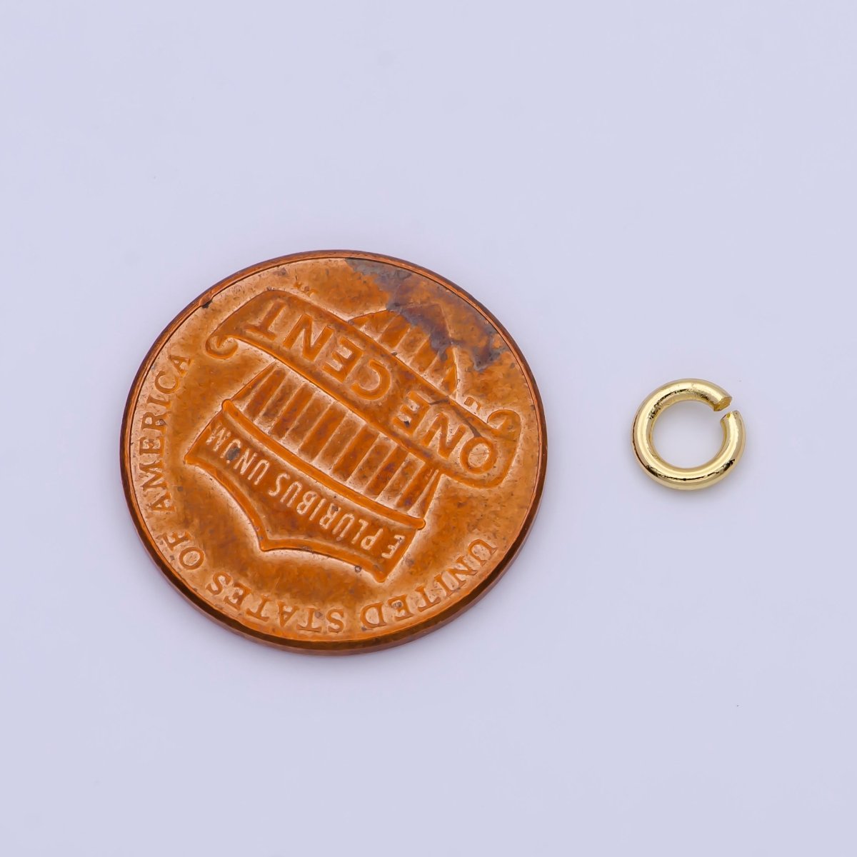 24K Gold Filled 5mm, 6mm, 7mm, 8mm (18 Gauge) Jump Ring Jewelry Making Supply | SP-1560 ~ SP1563-15