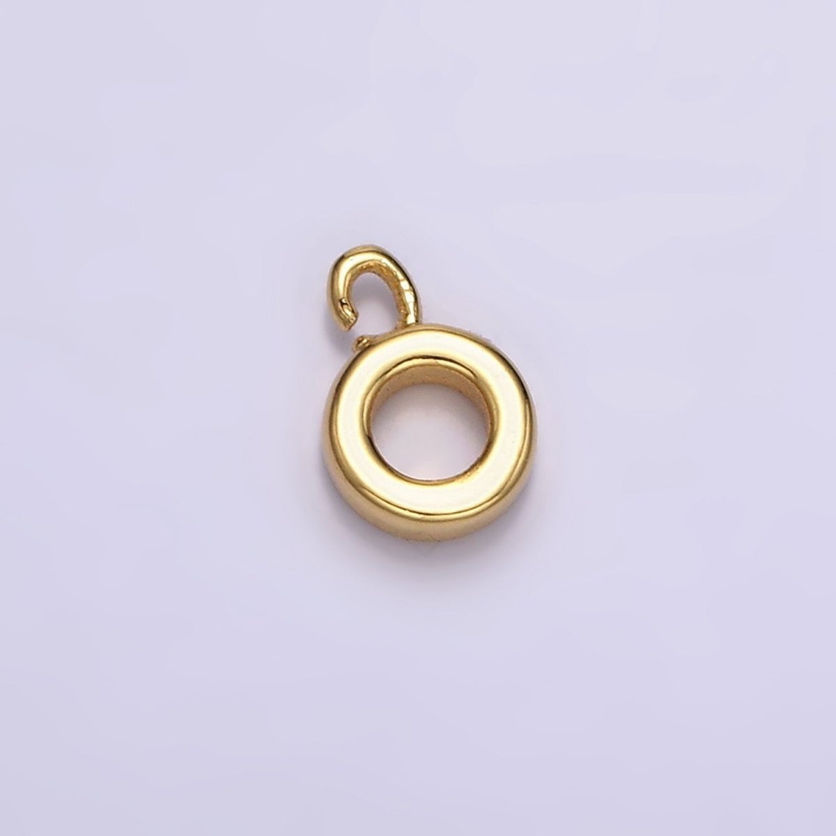 24K Gold Filled 5mm, 6mm Thin Crimp Open Loop Charm Holder Jewelry Making Supply in Gold &amp; Silver | Z-923 - Z-926